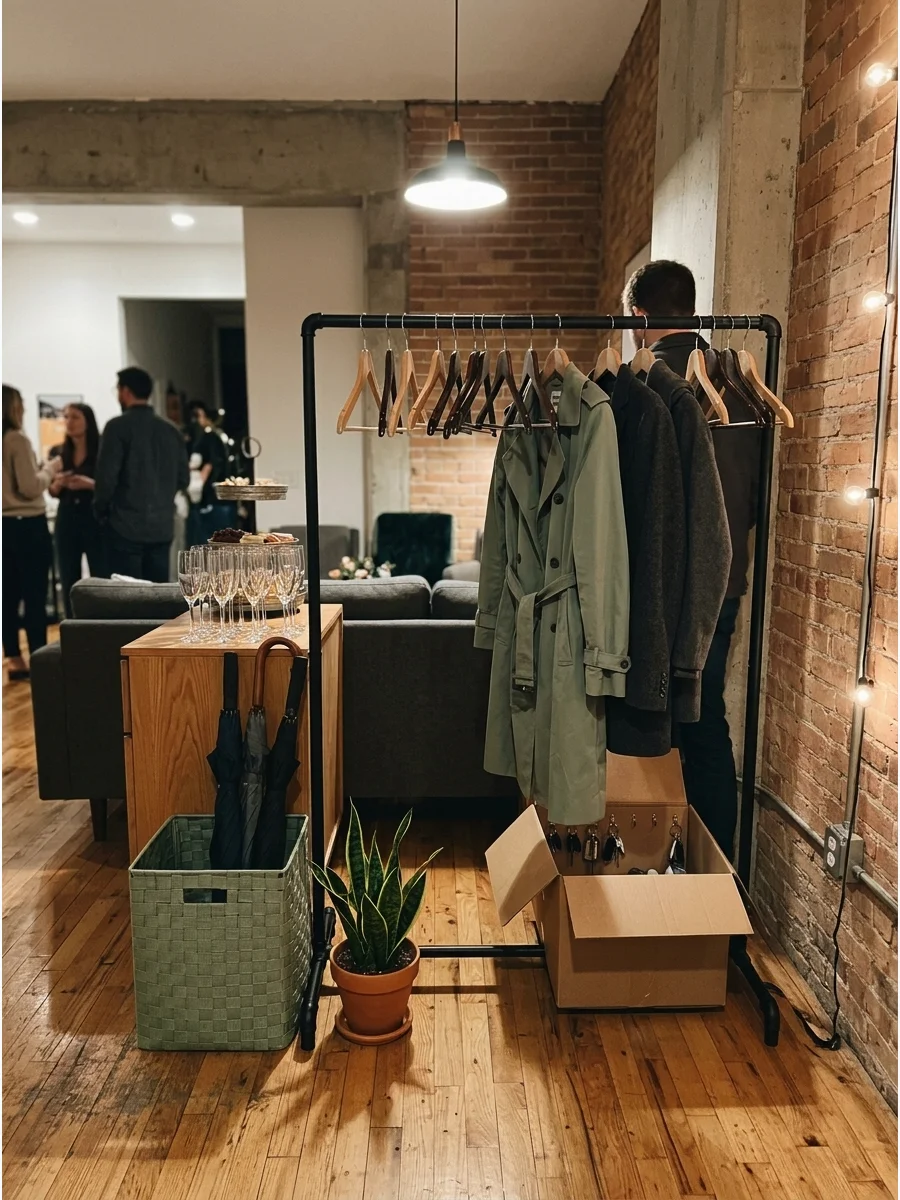 Entryway Coat Station support view 1