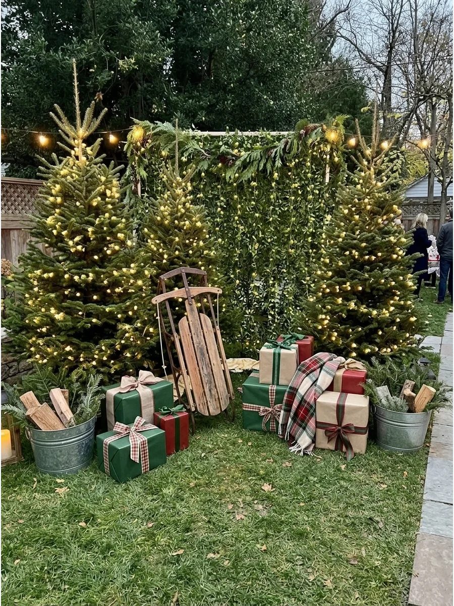 Backyard Christmas Photo Booth support view 1