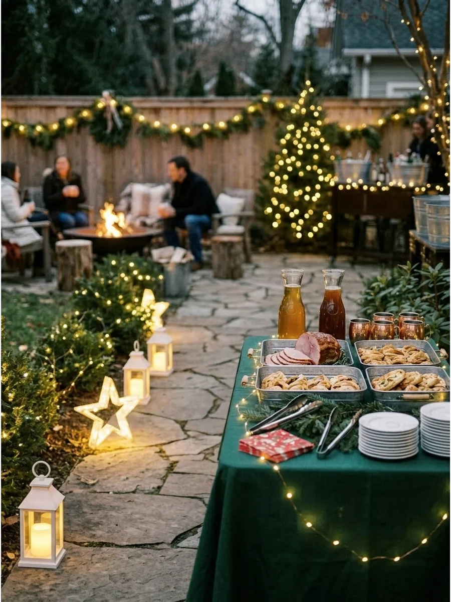 Glowing Christmas Garden Path support view 1