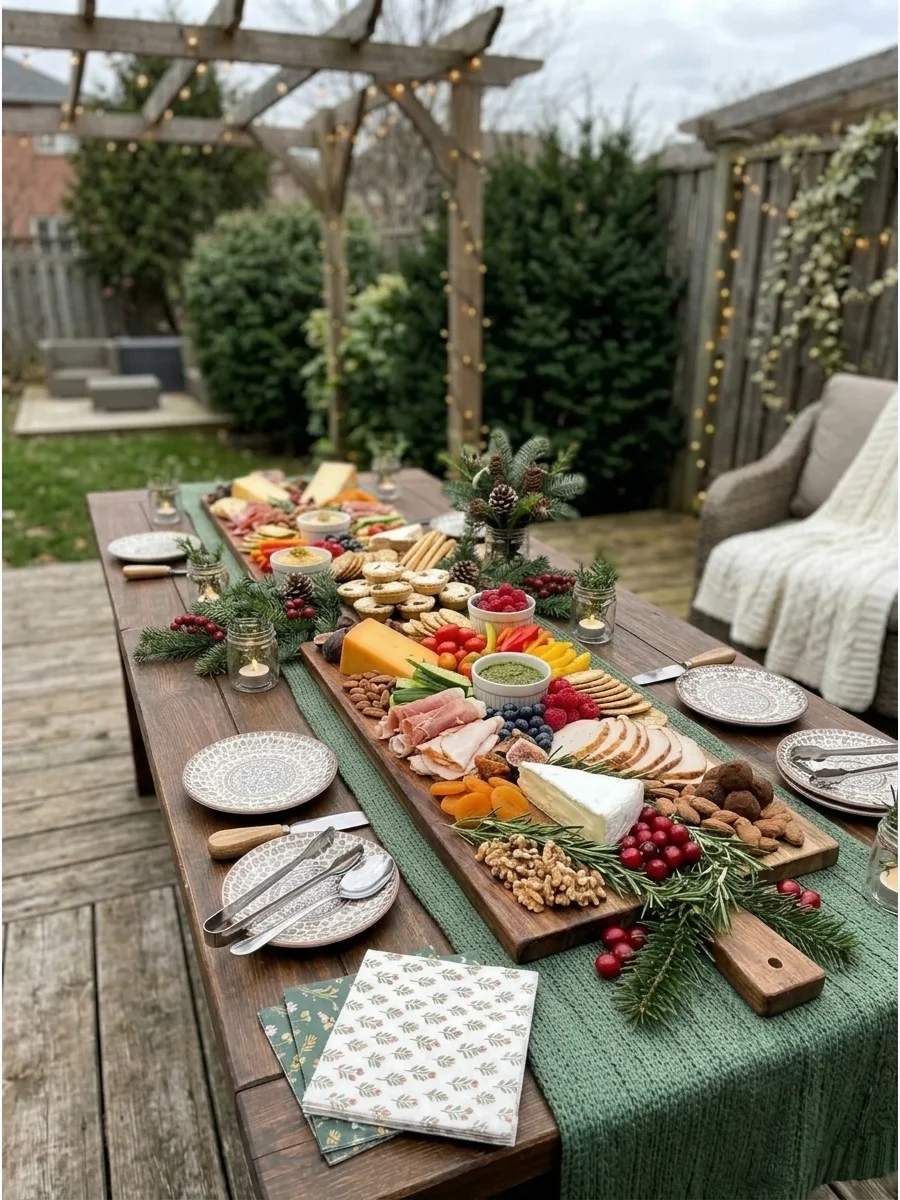 Christmas Grazing Table Outdoors support view 1