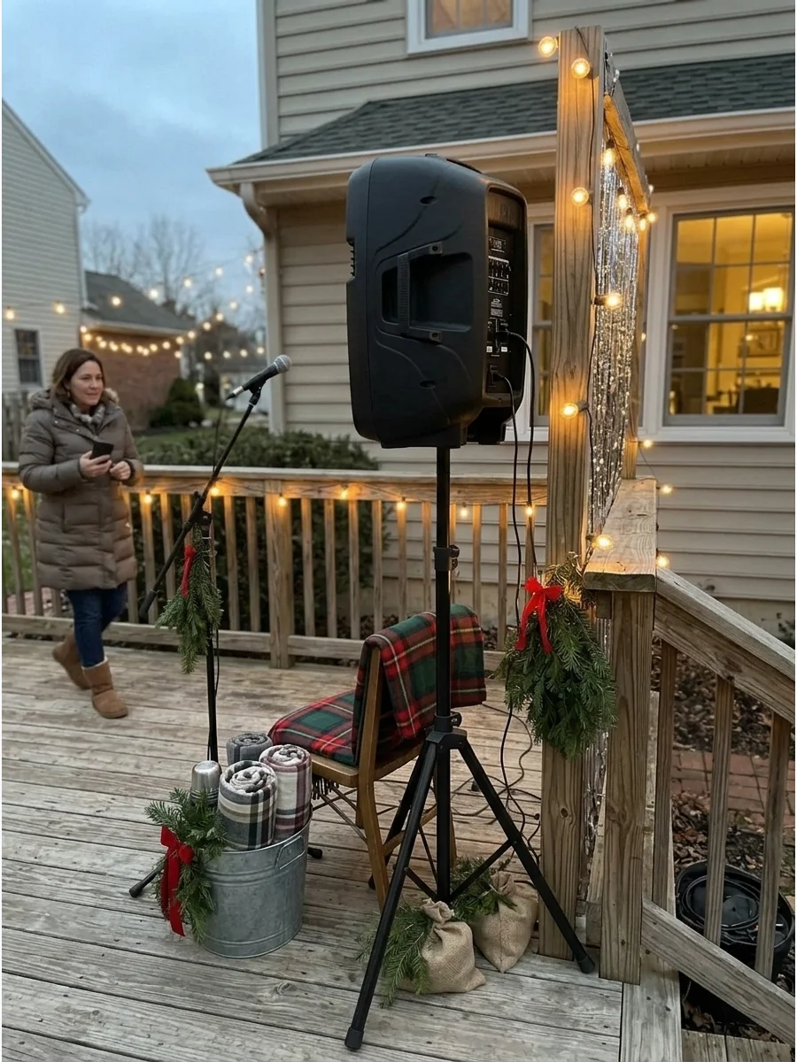 Christmas Karaoke in the Backyard support view 1