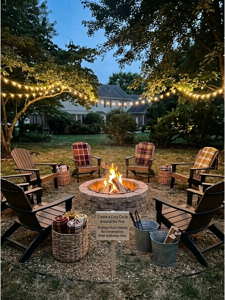 Create a Cozy Circle Around the Fire support view 1