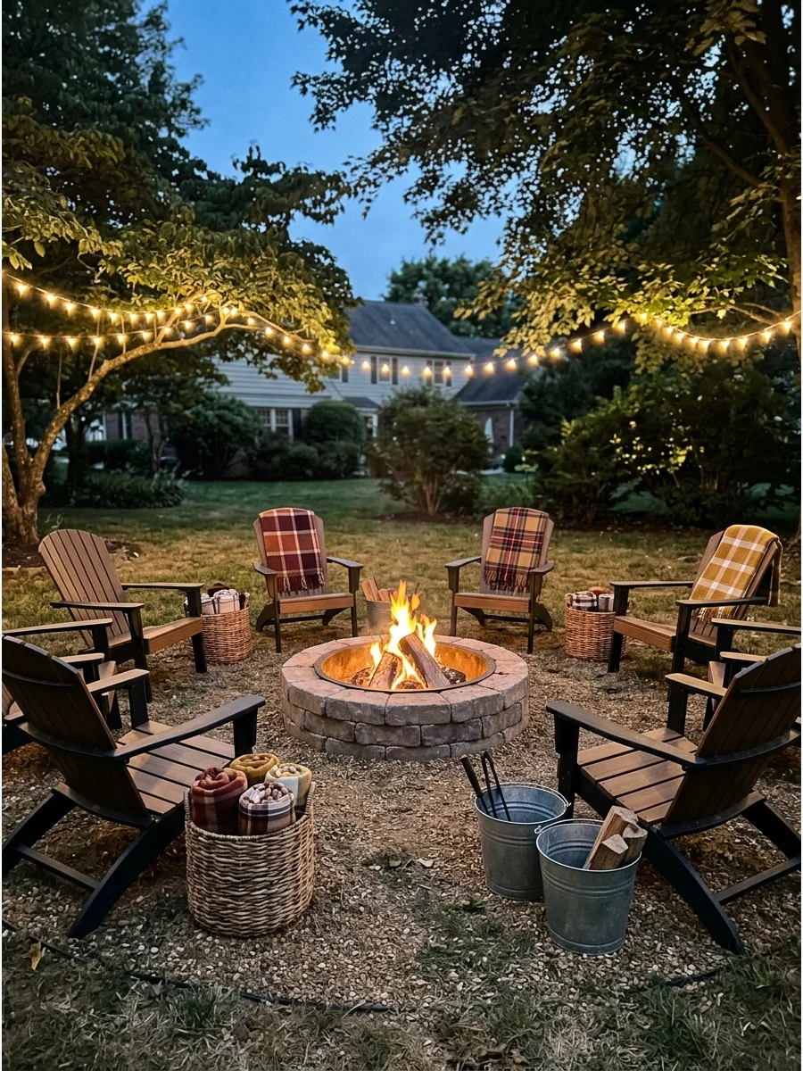Simple Welcome Detail bonfire party ideas