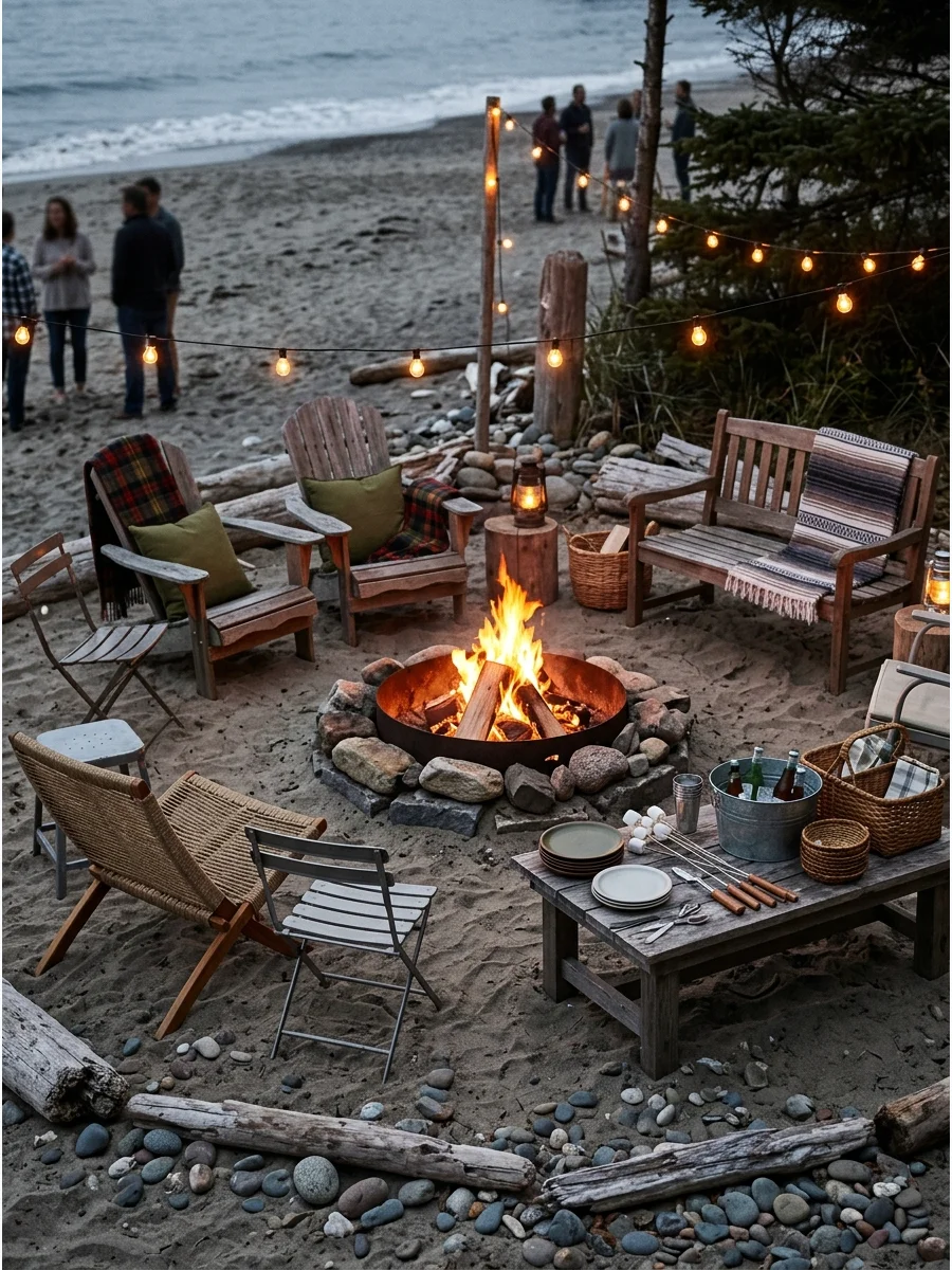 Main Party Table bonfire party ideas