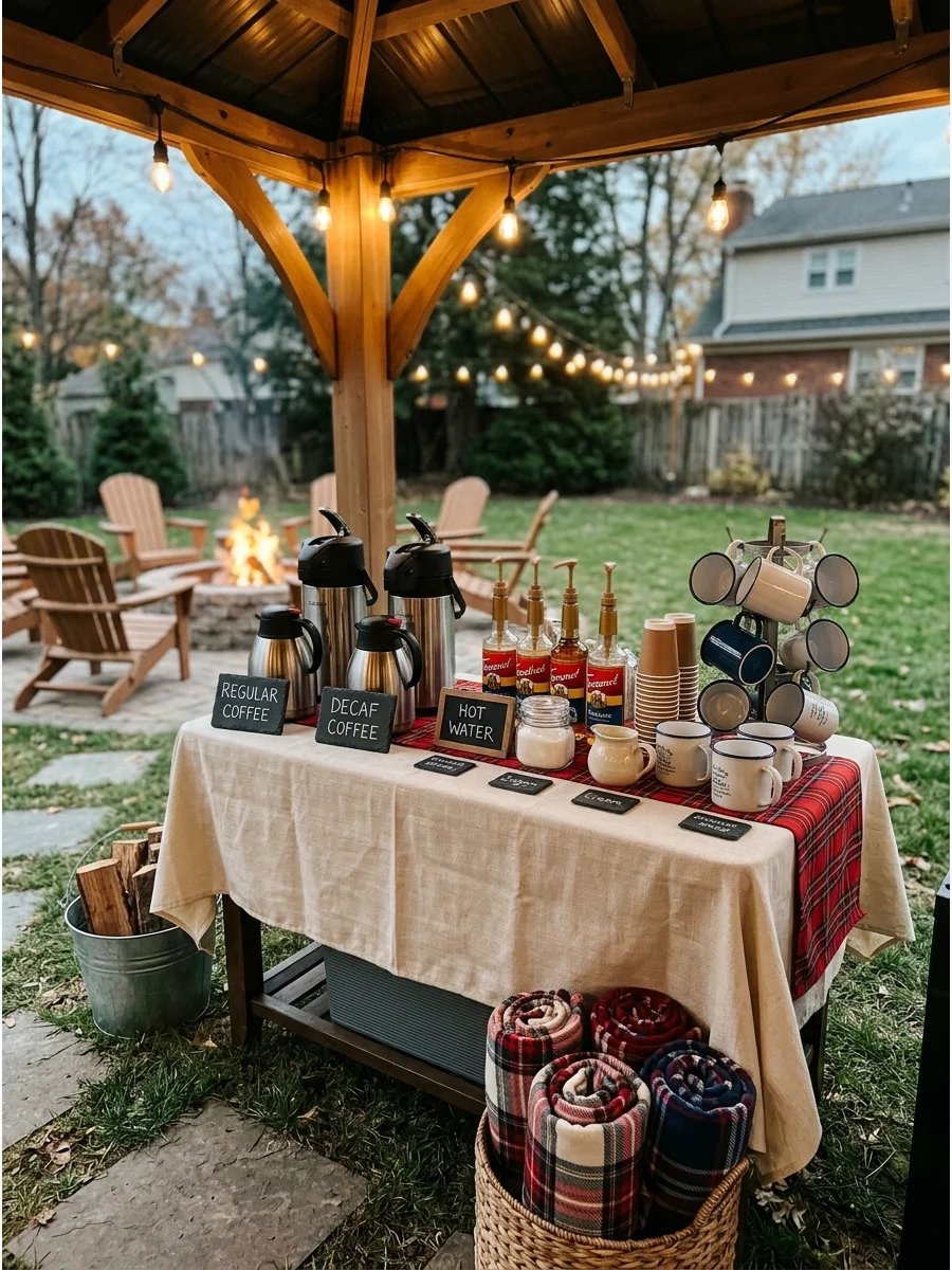 Weather Backup Plan bonfire party ideas