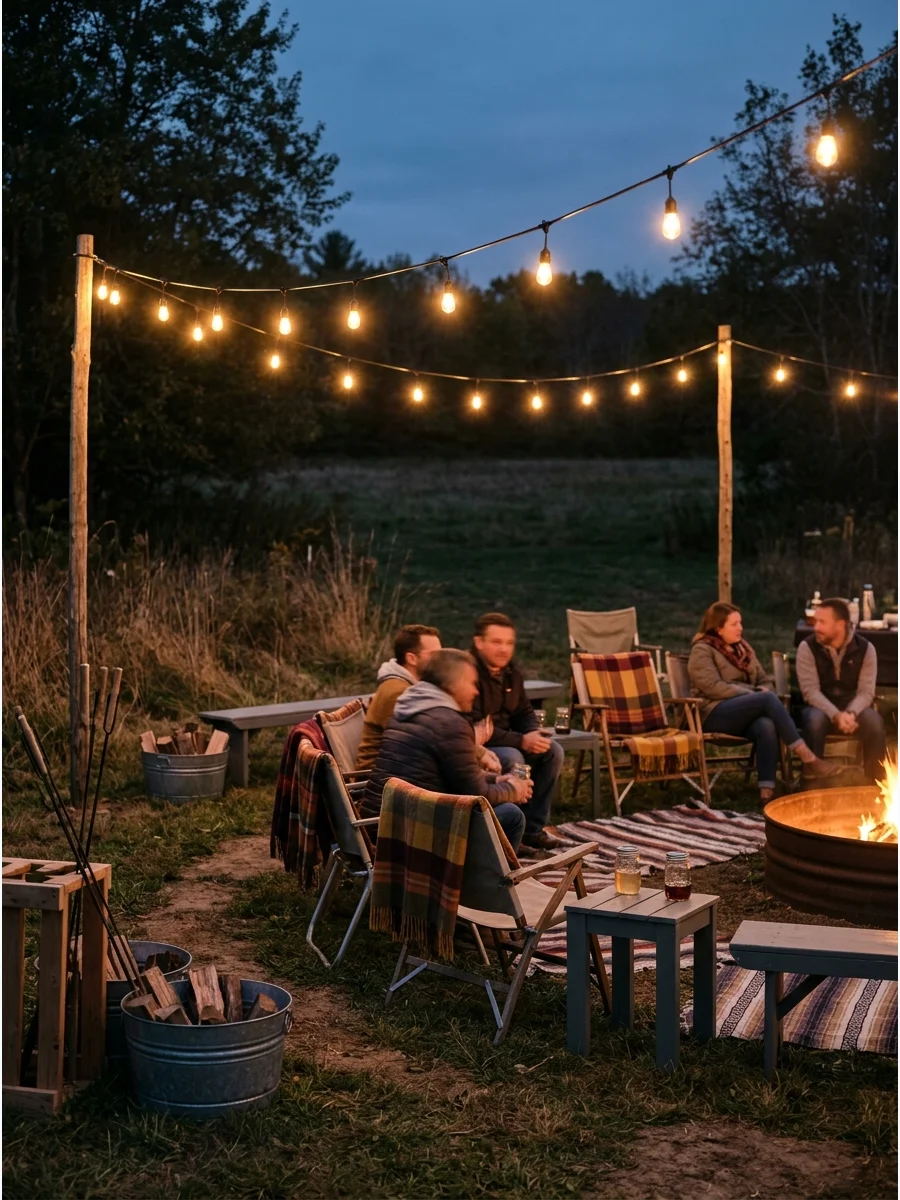 Comfortable Seating Plan bonfire party ideas