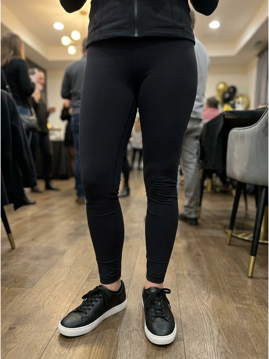 Sneaker-Friendly Catwoman Costume. Replace tall boots with clean black sneakers and wear them with leggings and a zip-front top. This comfortable version is ideal for parties that