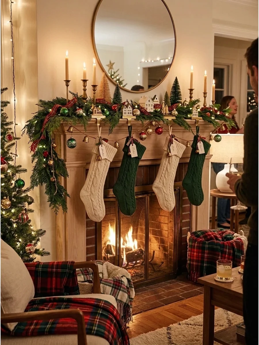 Christmas Mantel Party Display support view 1