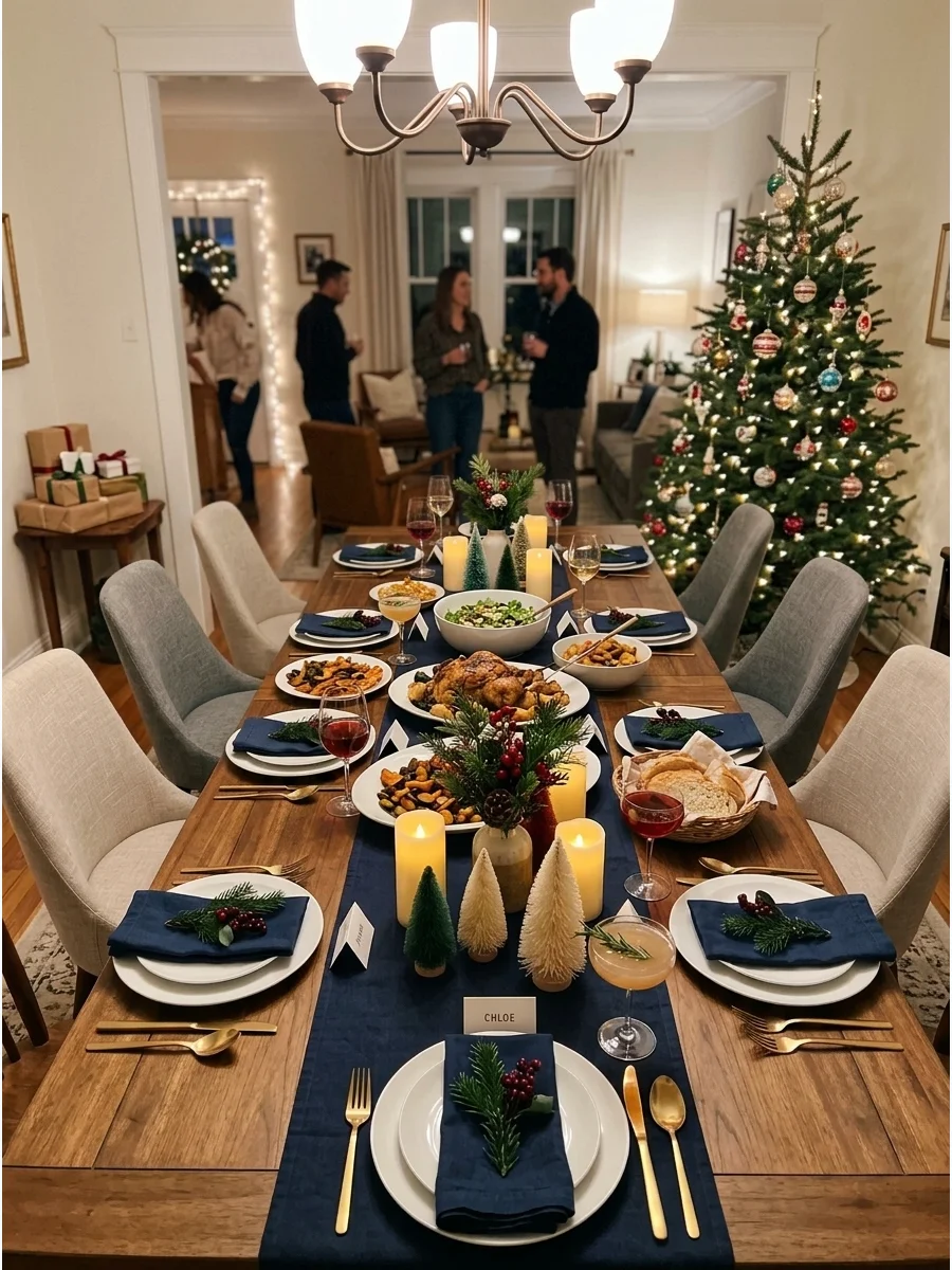 Friendsmas Dinner House Party support view 1