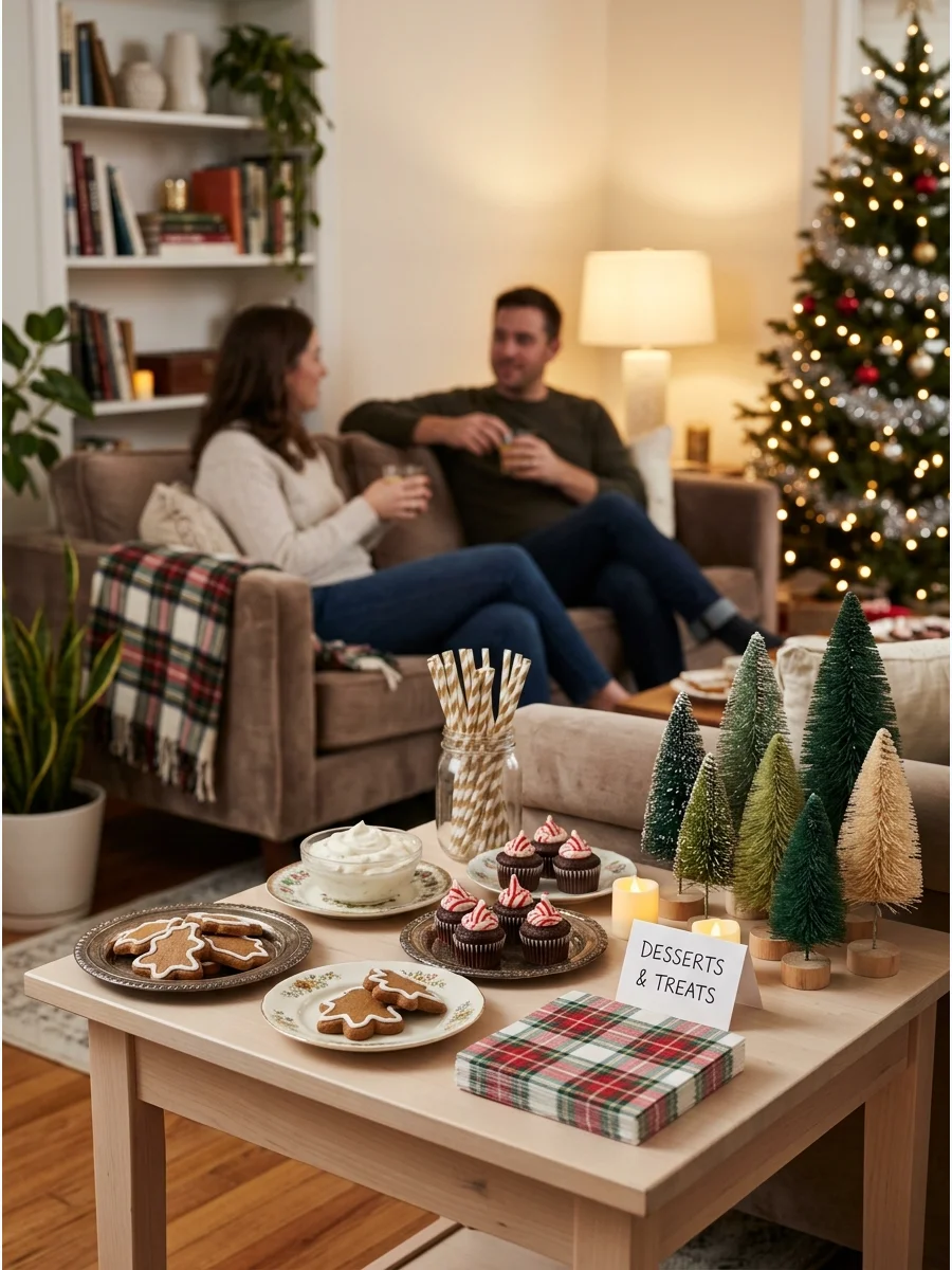 A home layout showing different food and drink stations in separate rooms.