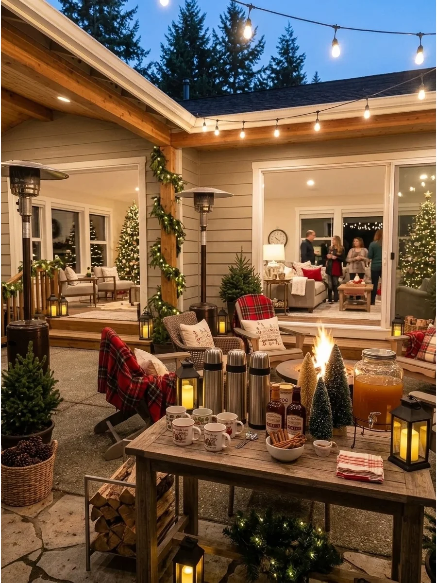 Indoor-Outdoor Christmas House Party support view 1
