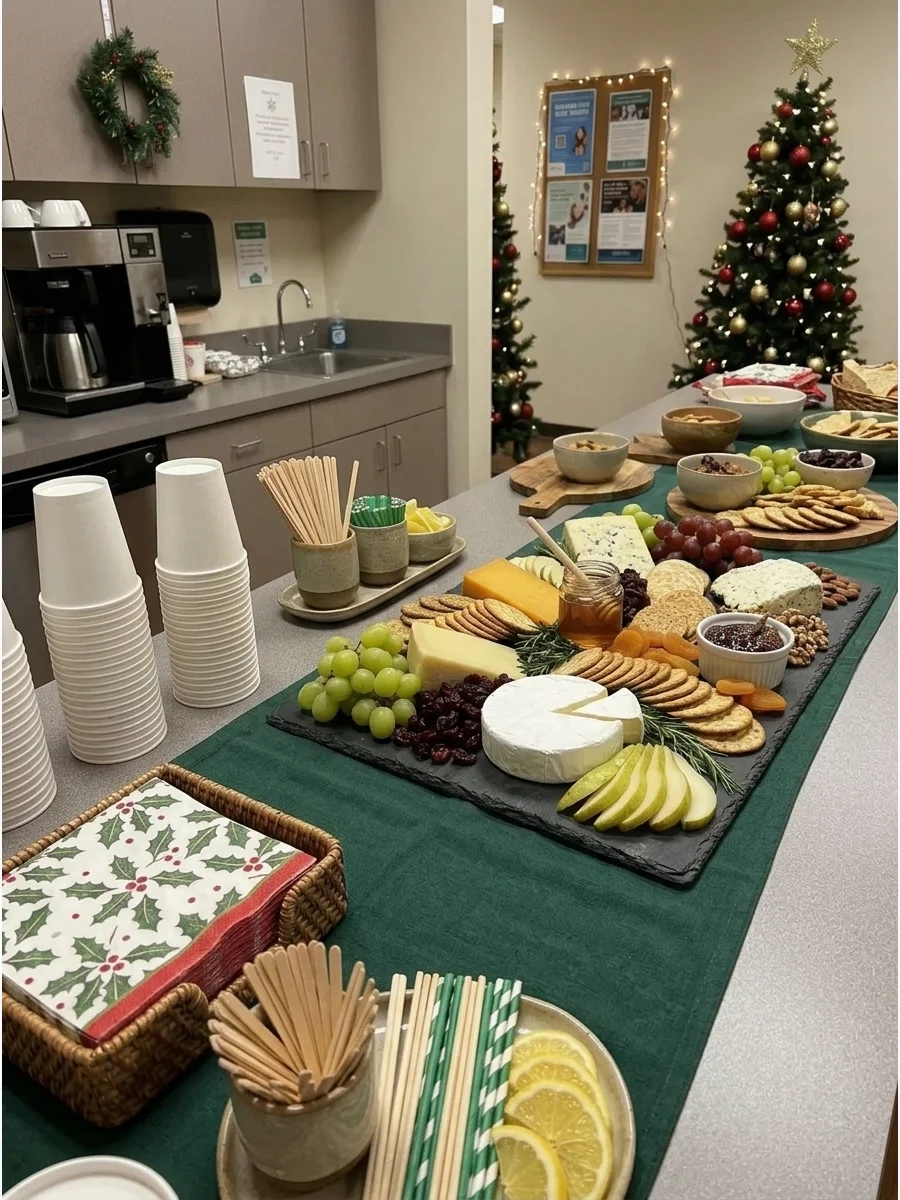 Christmas Cheese Board support view 1