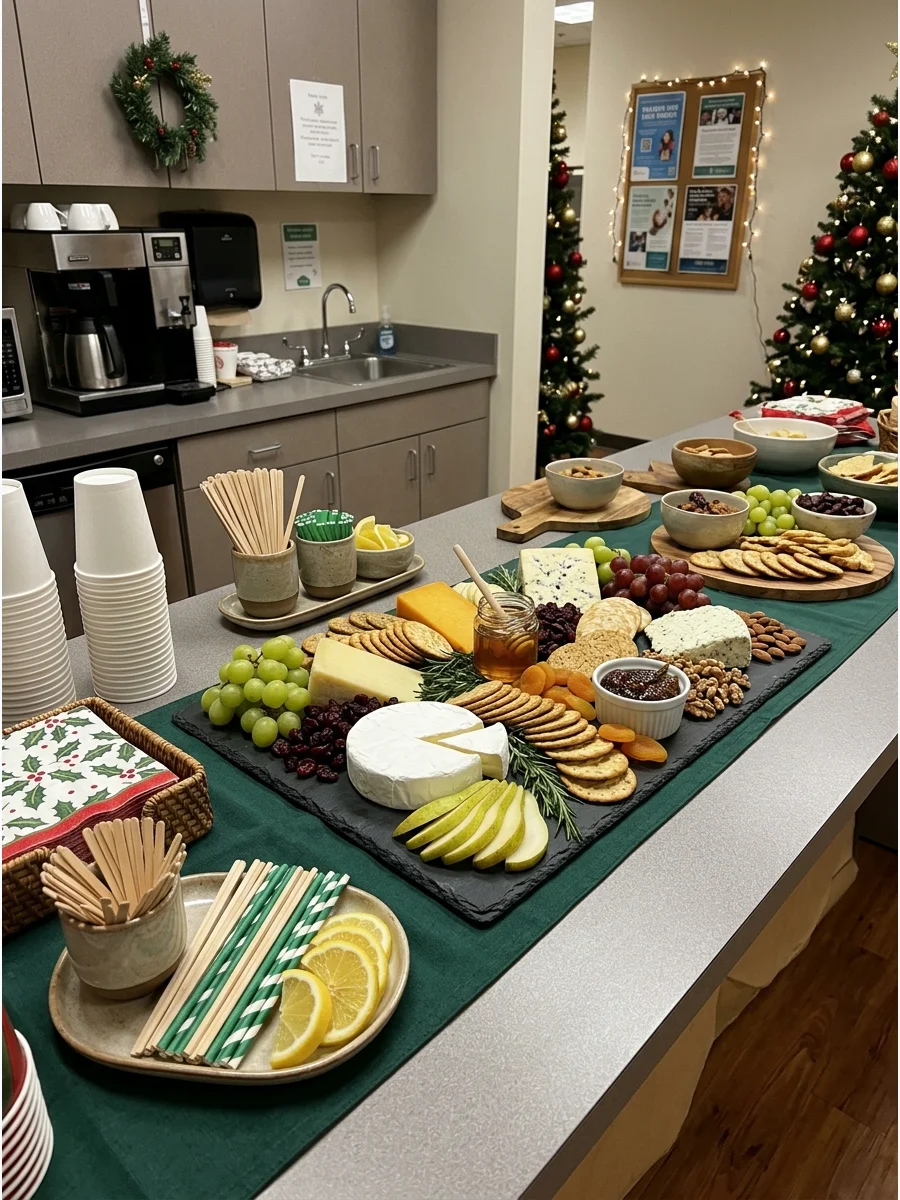 Drink Station christmas party food ideas