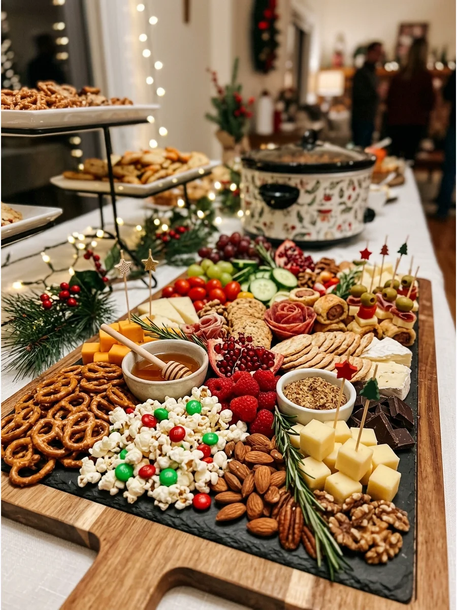 Snack Table christmas party food ideas