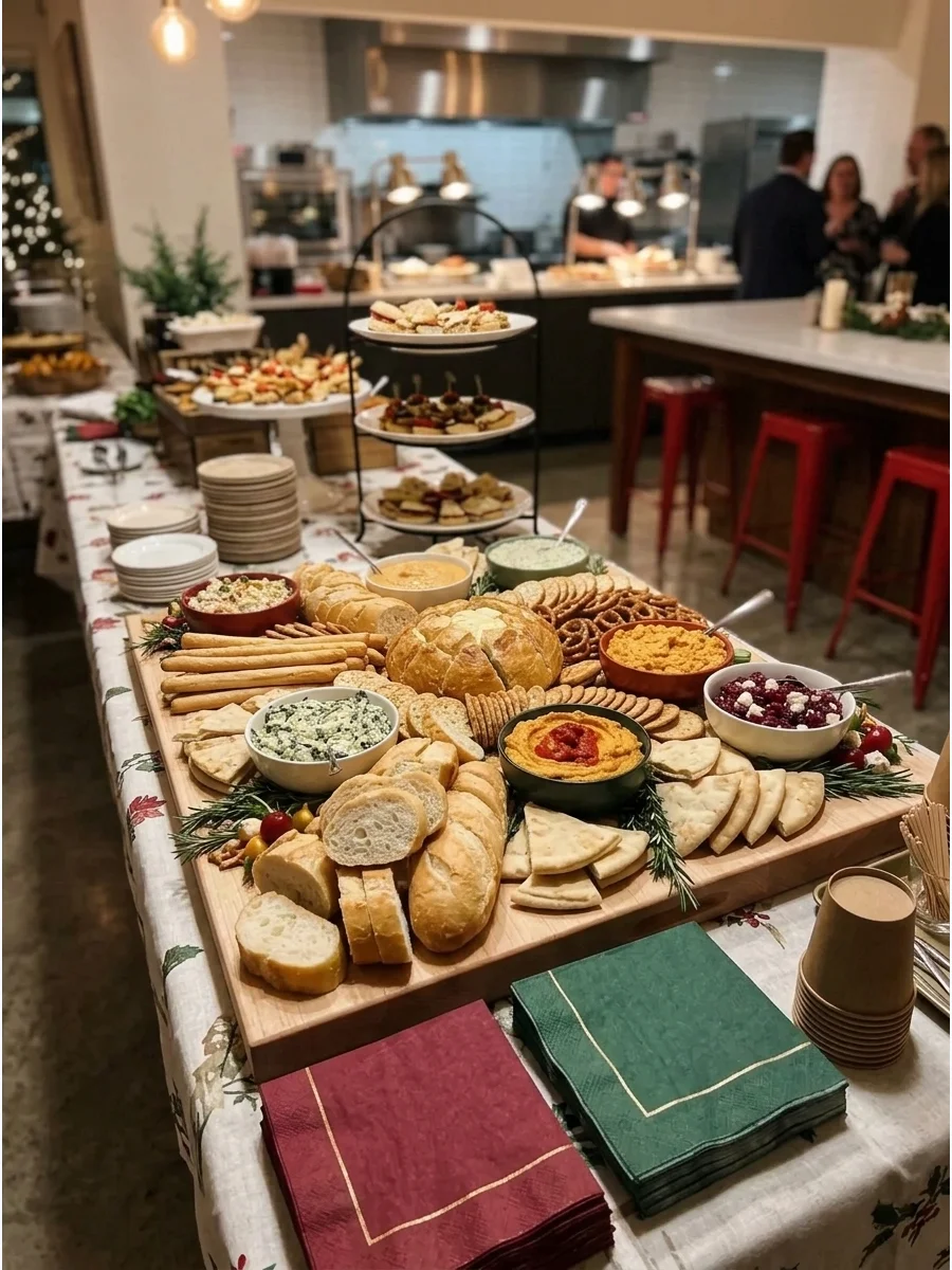 Christmas Bread and Dip Board support view 1