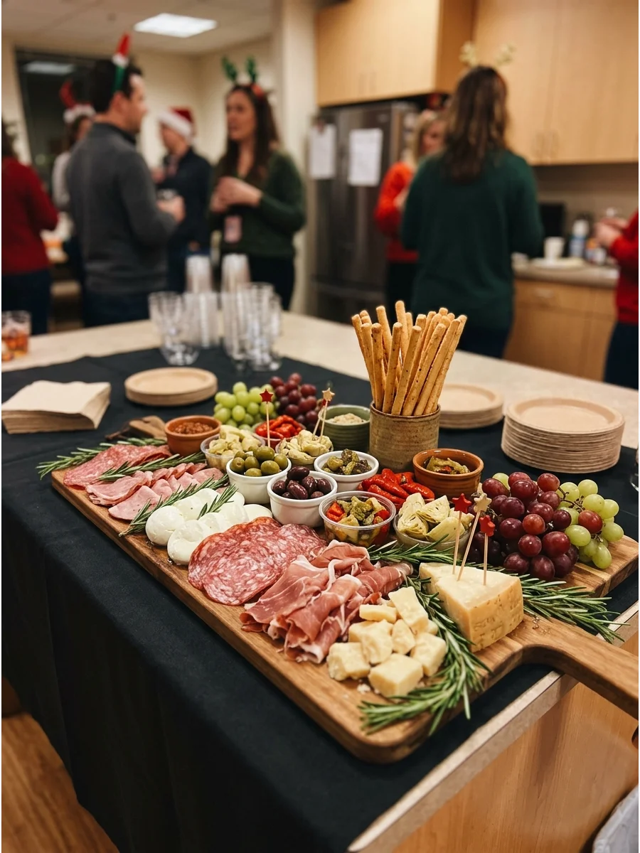 Snack Table christmas party food ideas