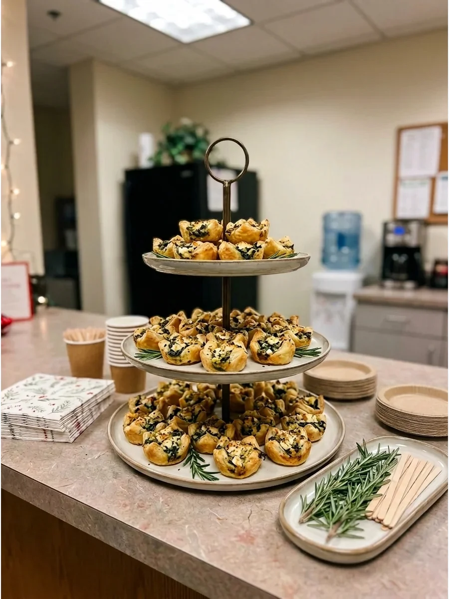 Spinach and Feta Puff Pastry Bites support view 1