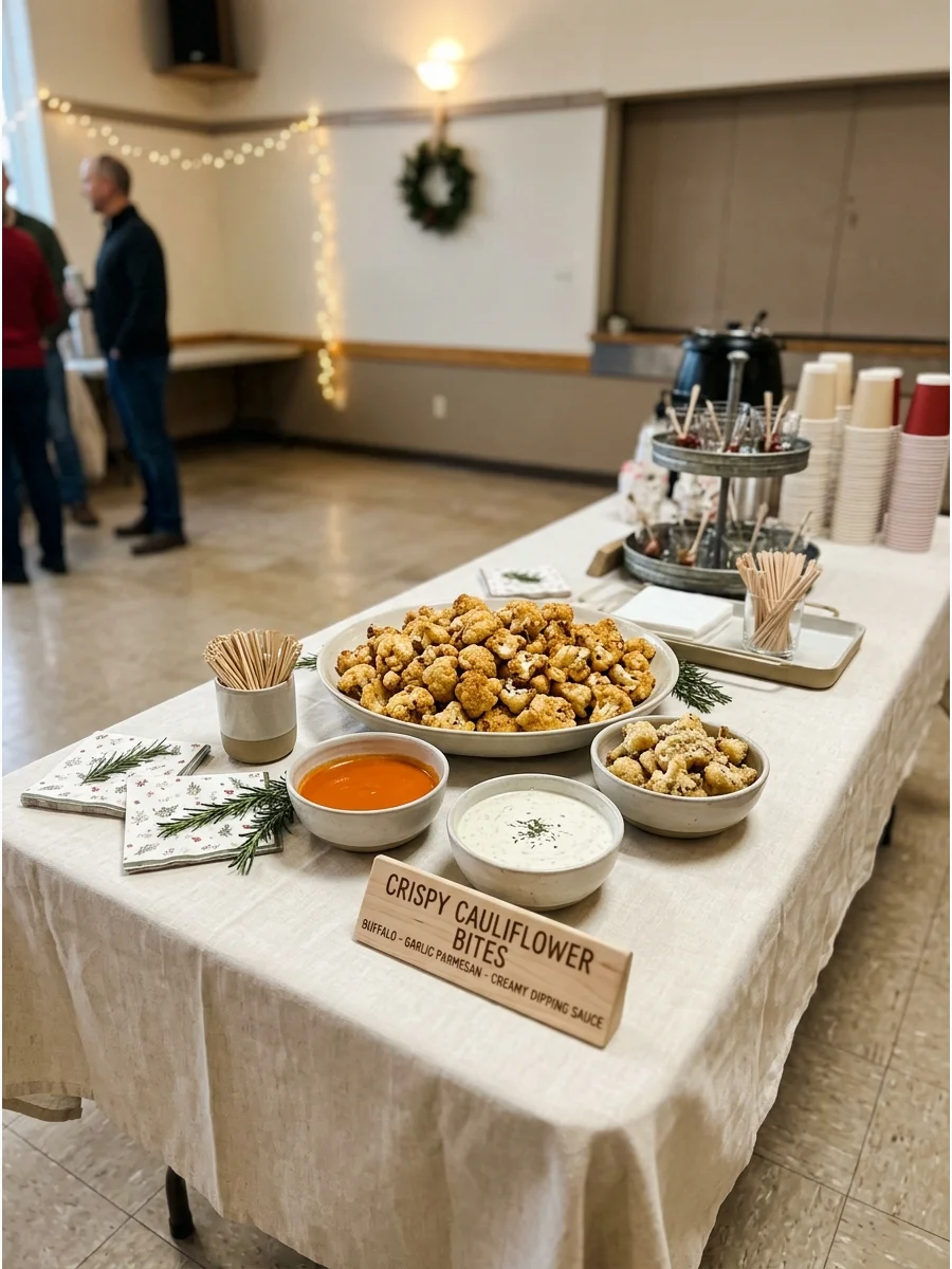 Drink Station christmas party food ideas