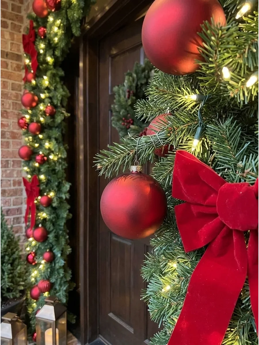Grand Evergreen Christmas Party Entrance Arch support view 1