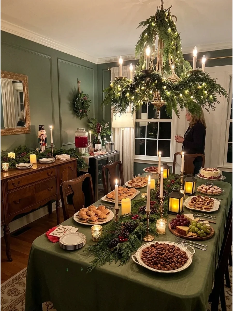 Dining-Room-Only Christmas Party Setup support view 1