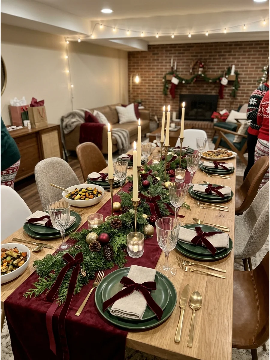 Main Party Table Friendmas party ideas