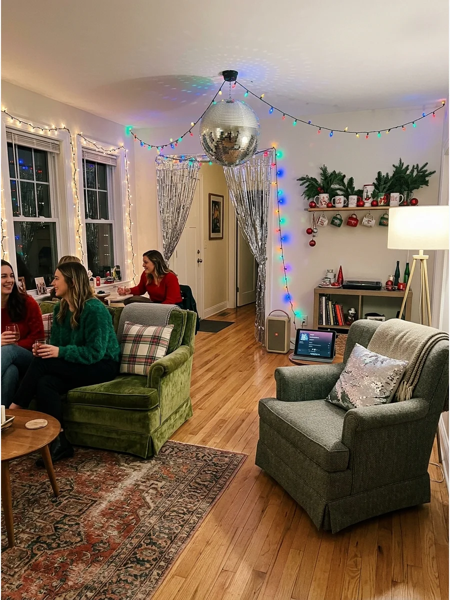 Comfortable Seating Plan Friendmas party ideas