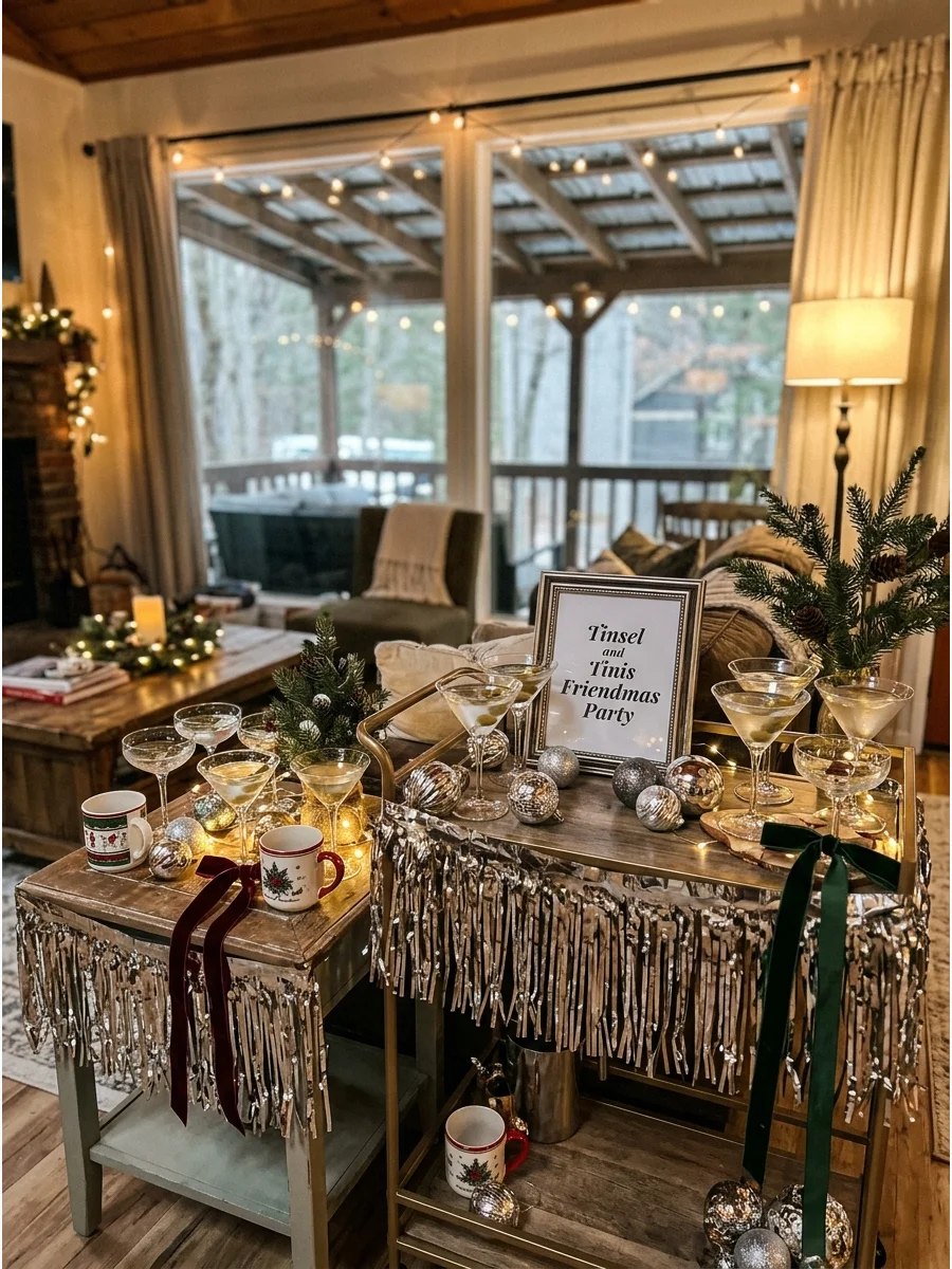 Weather Backup Plan Friendmas party ideas