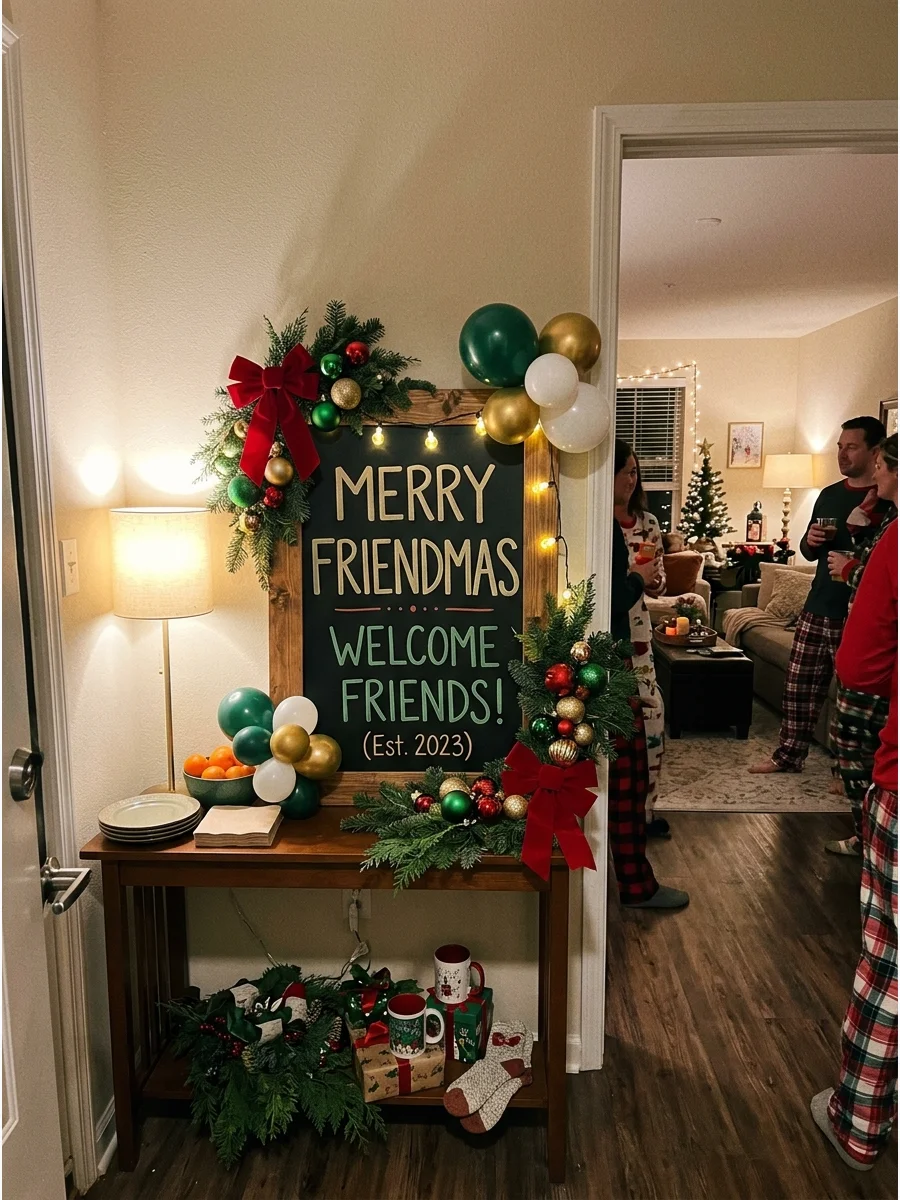 Main Party Table Friendmas party ideas