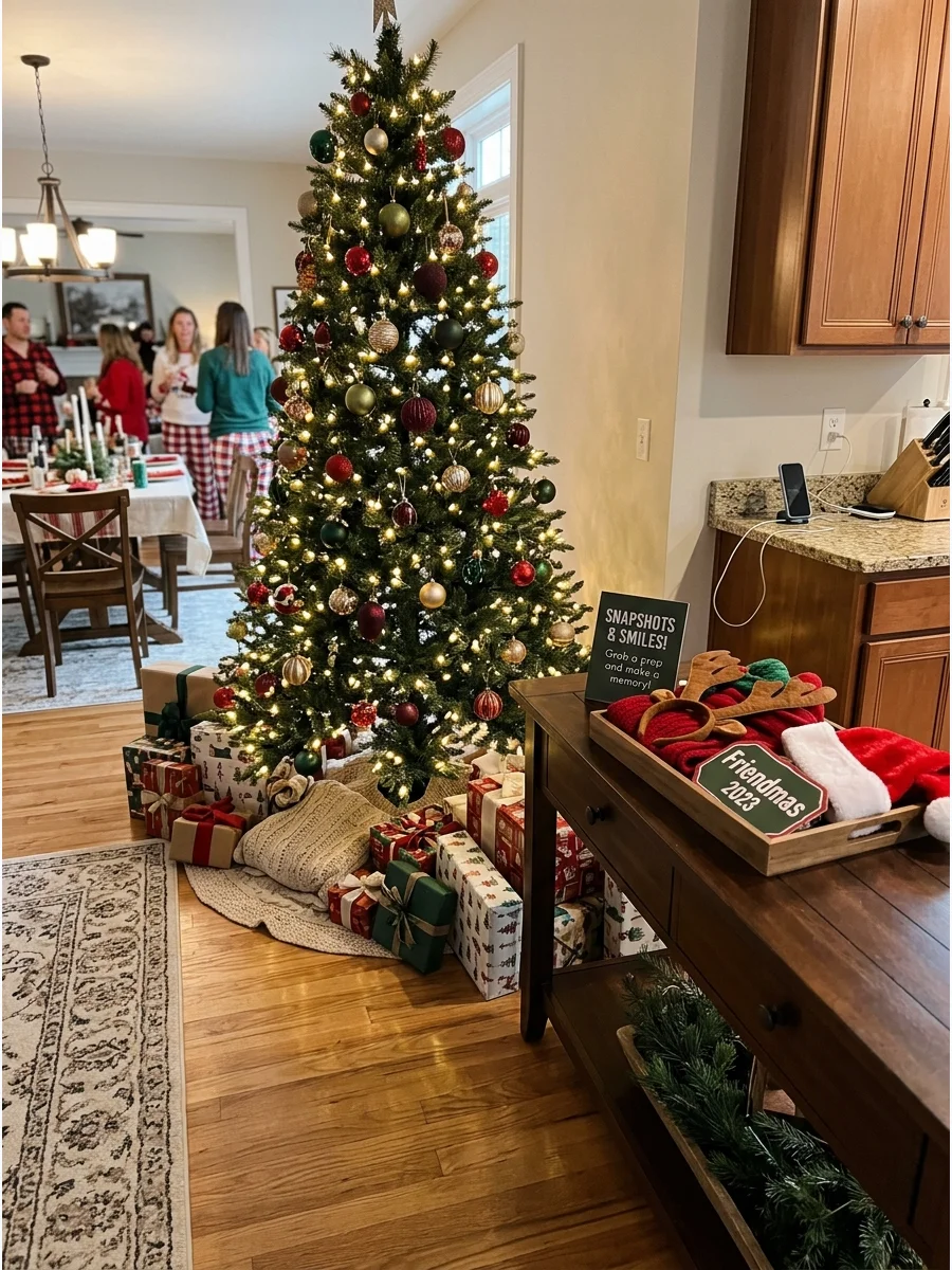 Easy Guest Game Friendmas party ideas