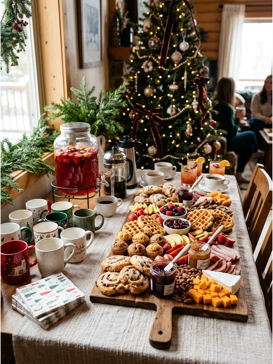 Theme Drink Station Friendmas party ideas