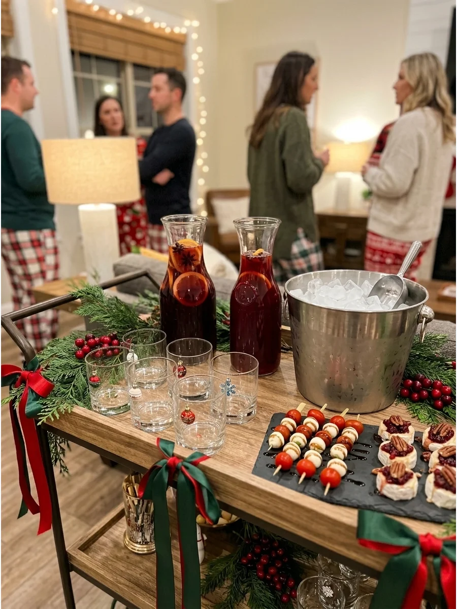 Christmas Cocktail Friendmas Party support view 1