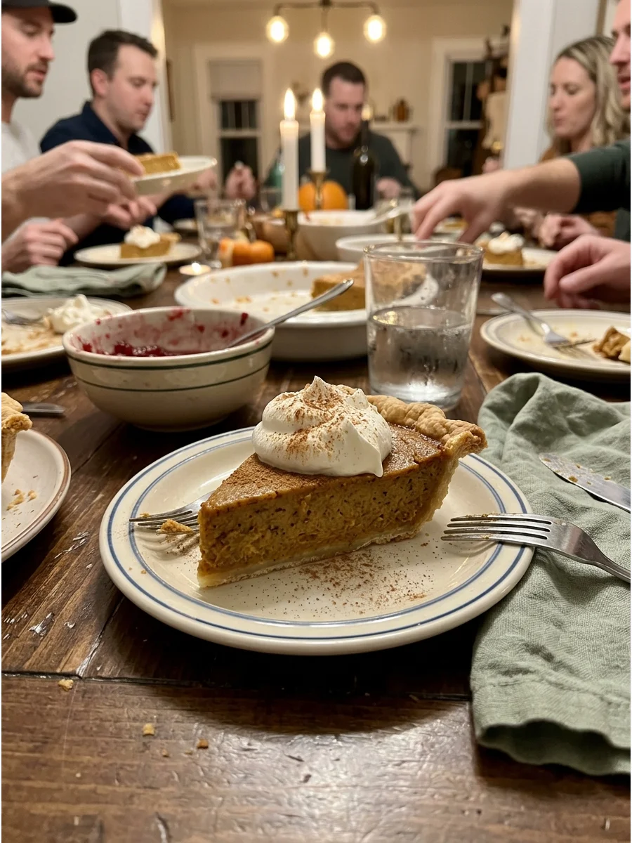Classic Pumpkin Pie. Prepare a creamy spiced pumpkin filling in a flaky pie crust. Serve each slice with whipped cream and a dusting of cinnamon. Friendsgiving food ideas