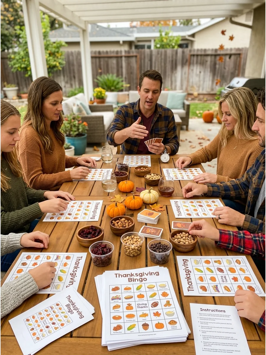Craft Table fun thanksgiving games