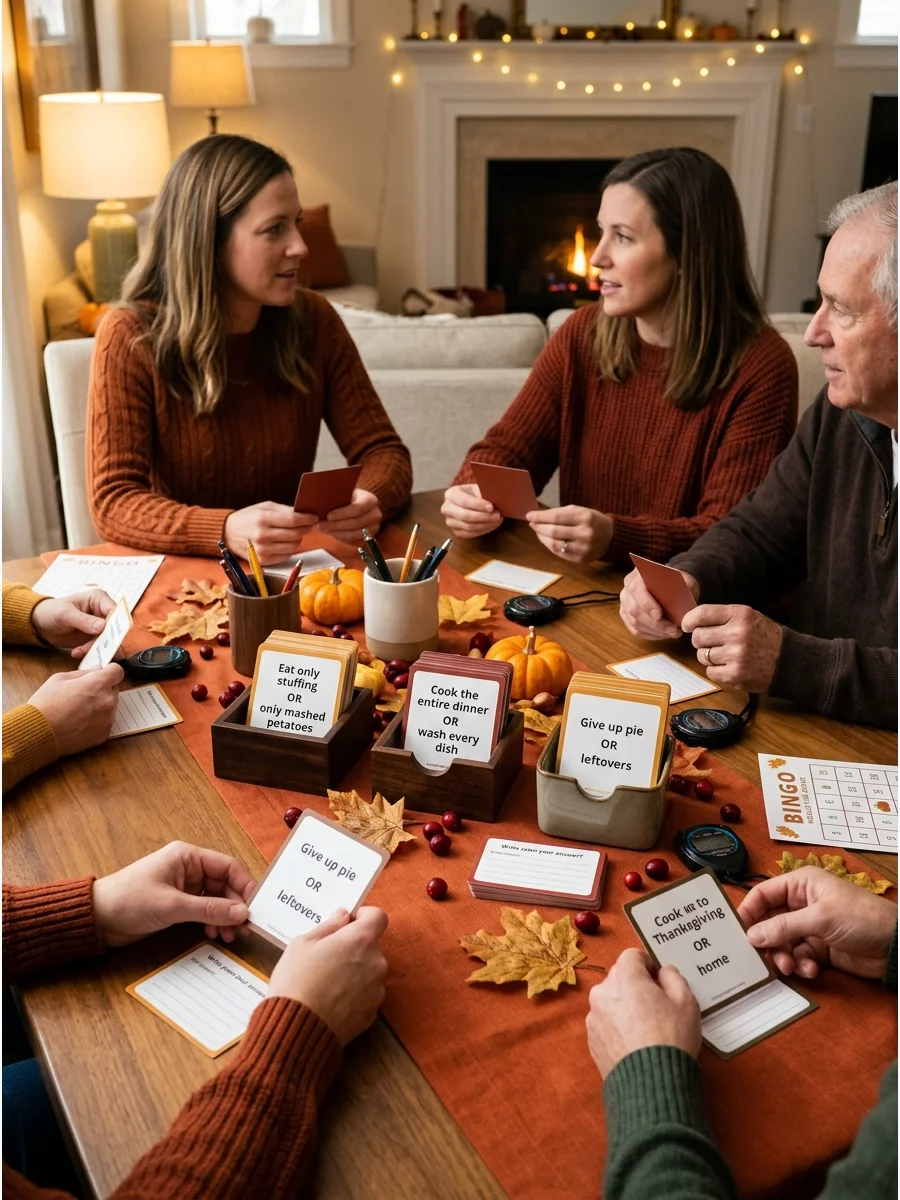 Craft Table fun thanksgiving games