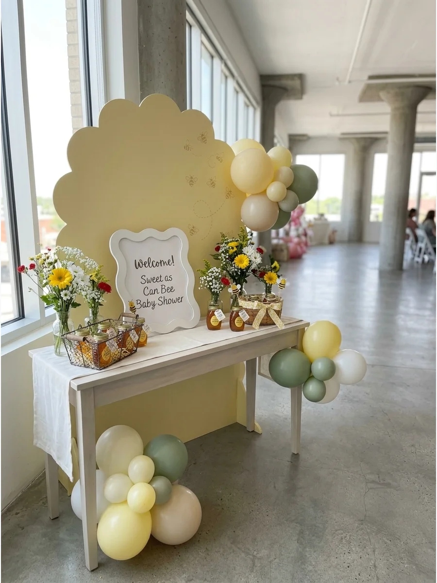 Simple Welcome Detail gender neutral baby shower ideas