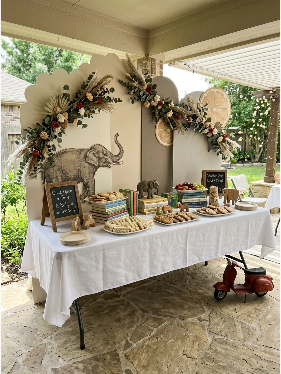 Main Party Table gender neutral baby shower ideas