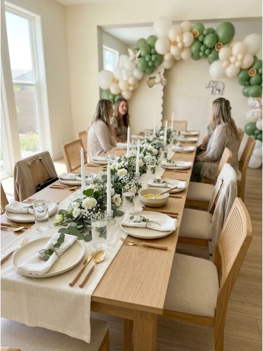 Botanical Baby Shower Tablescape support view 1