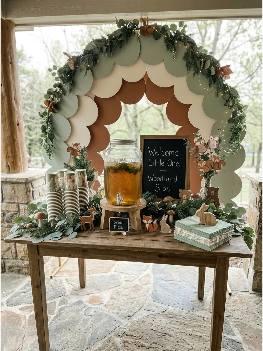 Woodland Animals Baby Shower support view 1