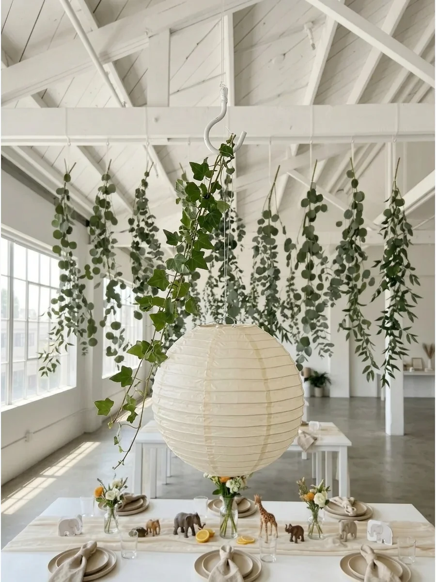 Hanging Greenery Ceiling Decor support view 1