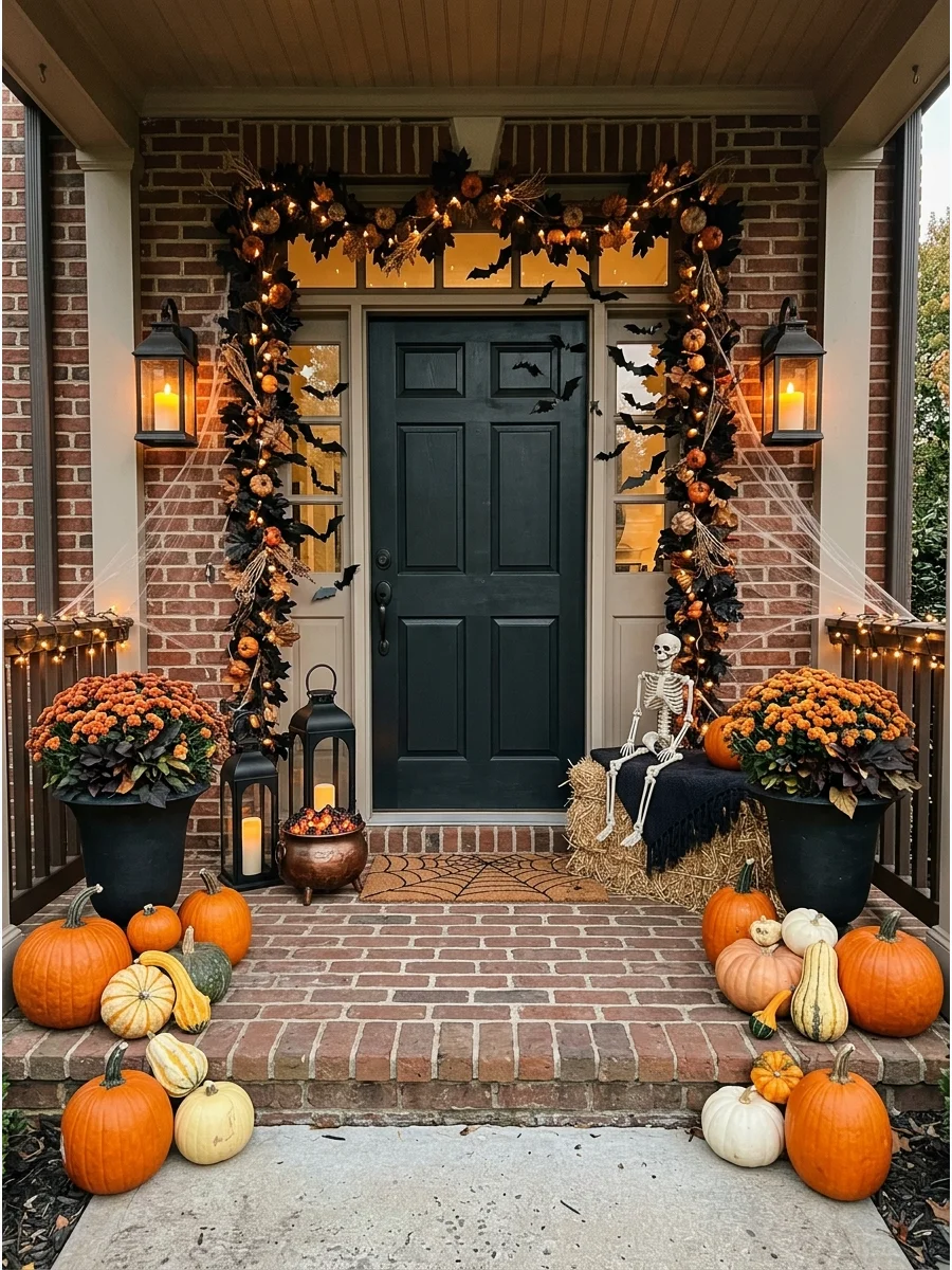 Entry Detail halloween backdrop ideas