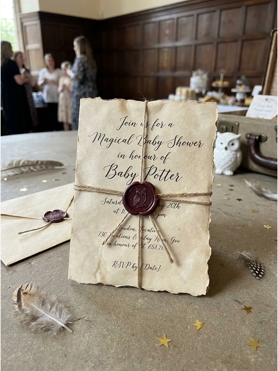 A parchment letter folded and sealed with a red wax stamp.