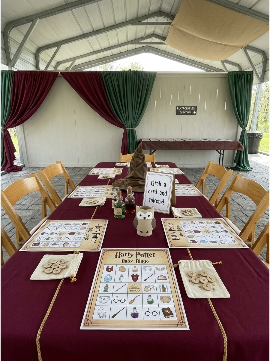 Weather Backup Plan harry potter baby shower ideas