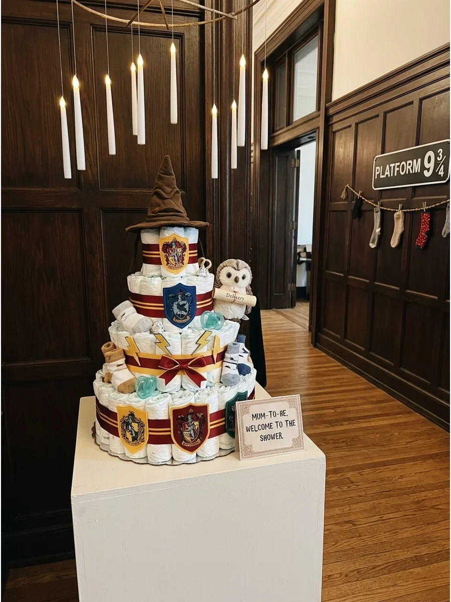 Simple Welcome Detail harry potter baby shower ideas
