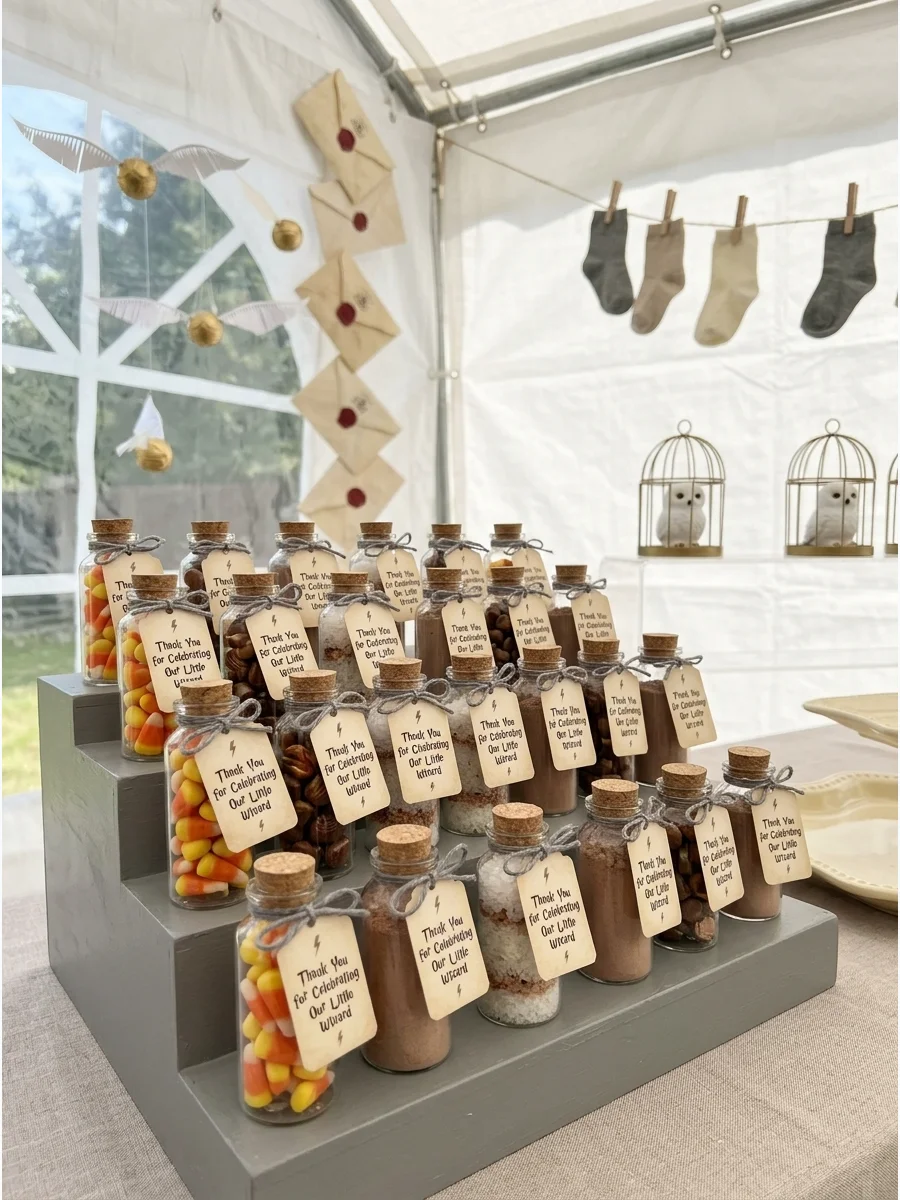 Main Party Table harry potter baby shower ideas