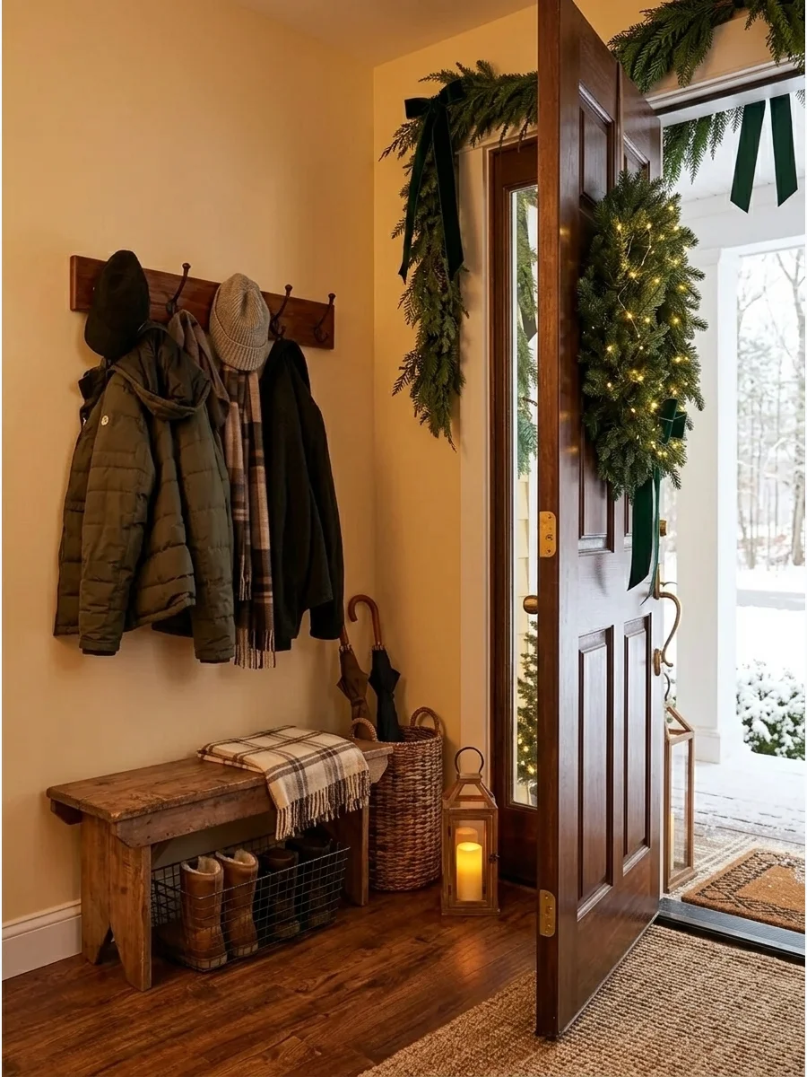 Create a Statement Christmas Entrance support view 1
