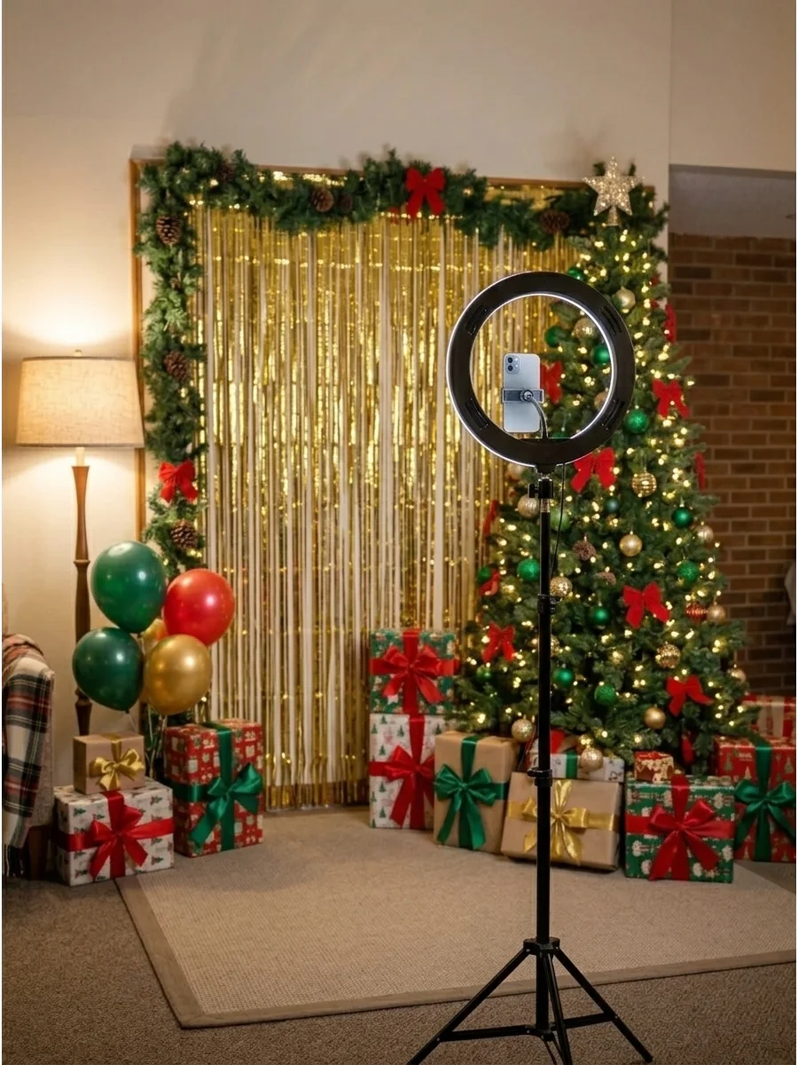Make a Christmas Party Photo Backdrop support view 1