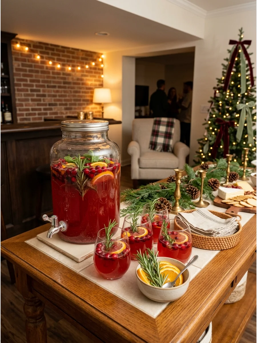 Main Party Table Hosting christmas party