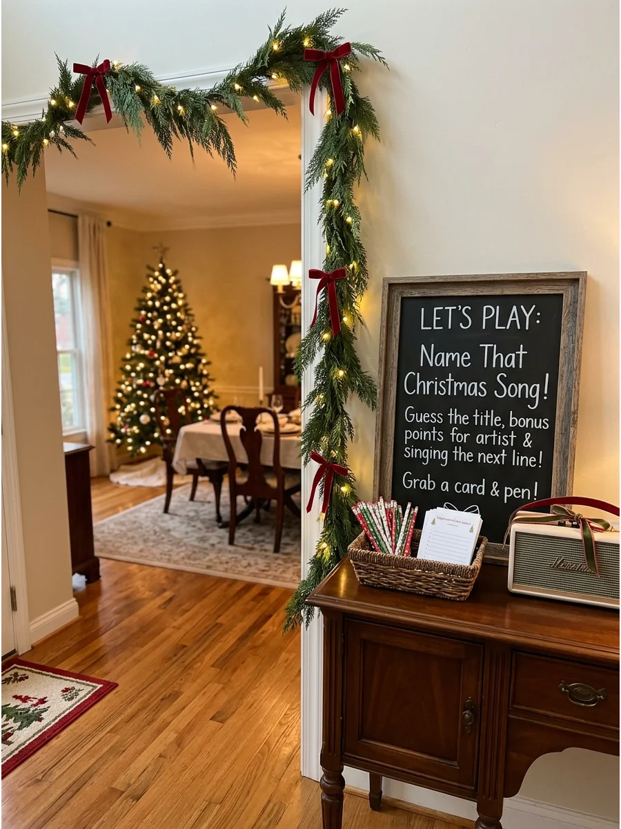 Simple Welcome Detail Hosting christmas party