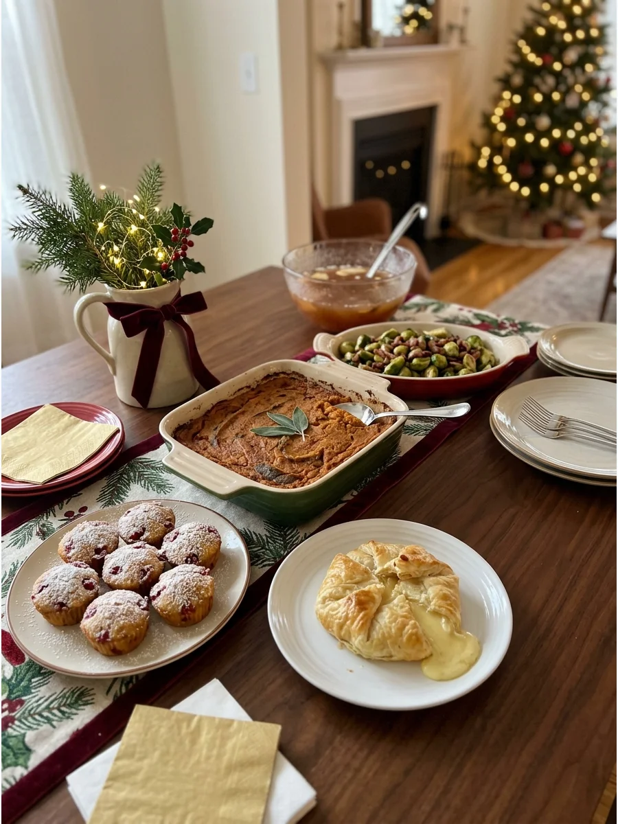 Main Party Table Hosting christmas party
