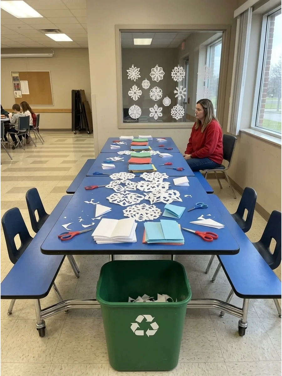 Paper Snowflake Craft Station support view 1